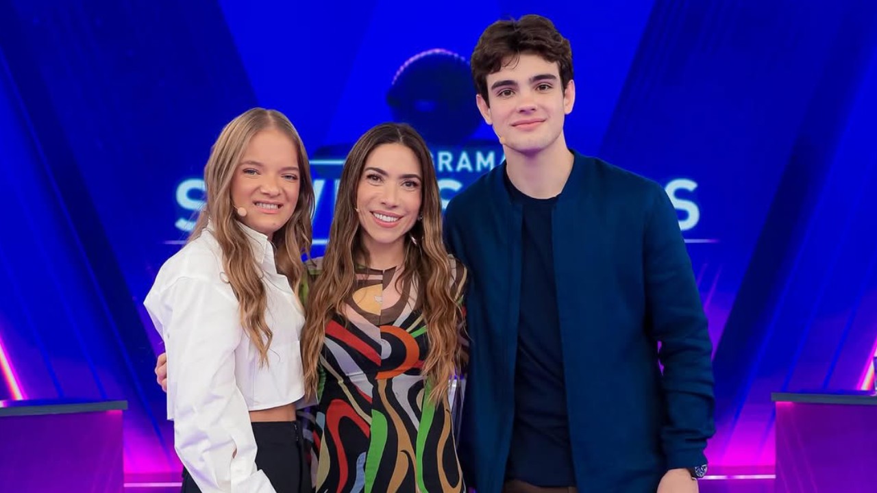 Rodrigo Silva e Rafa Justus no Programa Silvio Santos