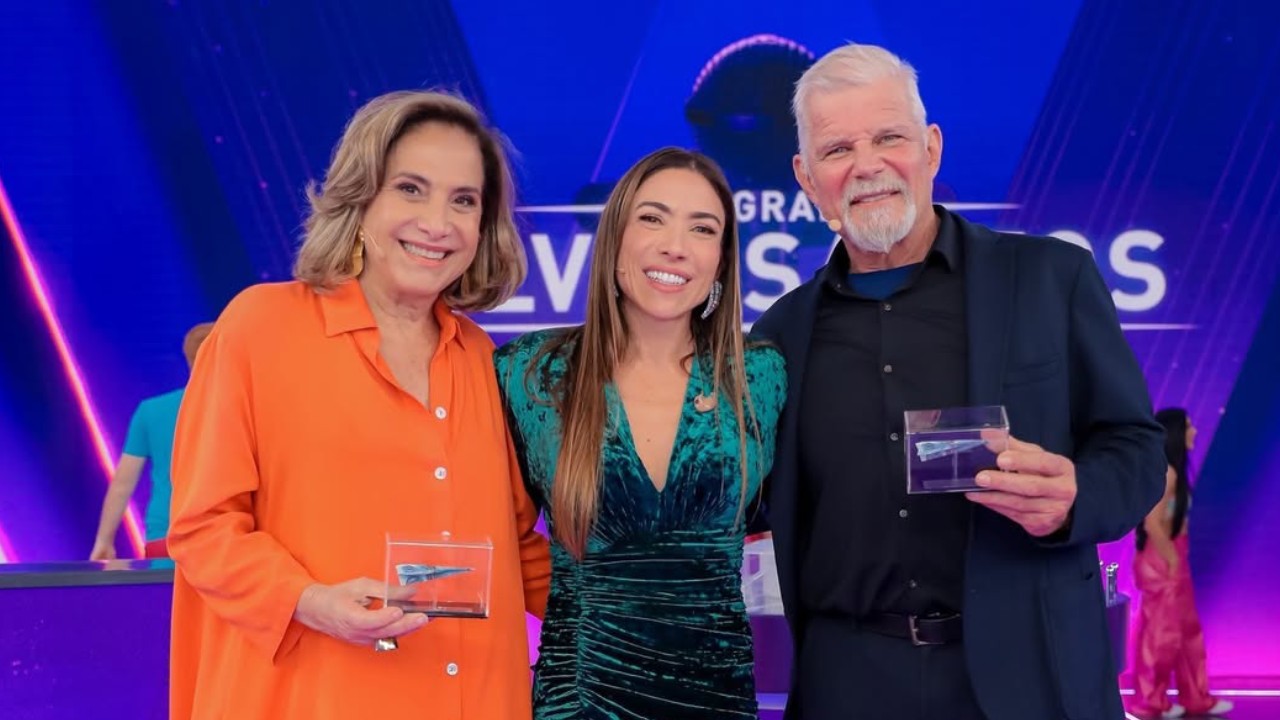 Totia Meireles e Raul Gazolla no Programa Silvio Santos