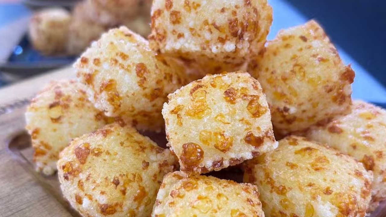 Dadinho de tapioca com queijo coalho do chef Rodrigo Oliveira no Mais Você