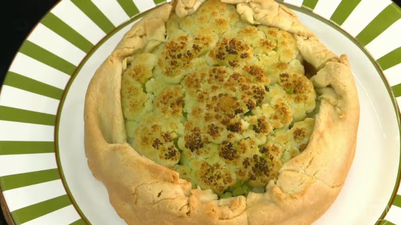 Receita de Torta de couve-flor da Ana Maria Braga no Mais Você