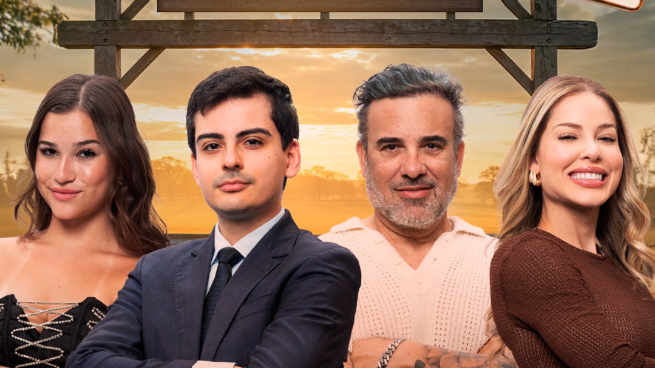 Dudu, Duda, Fabiano e Saory na final de A Fazenda 17
