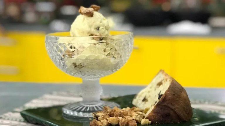 Receita de Sorvete de panetone da Ana Maria Braga no Mais Você, 26/12/2025