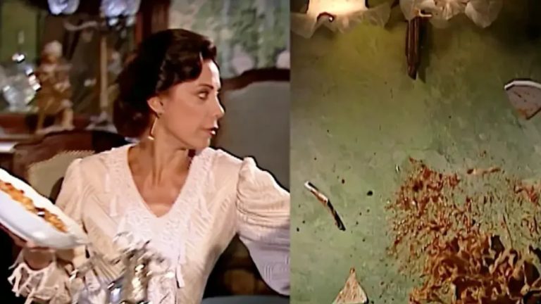 Terra Nostra: Janete surta e atira travessa de macarrão de Paola no chão