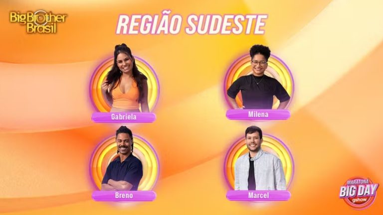 Votação Casa de Vidro Região Sudeste: quem deve entrar no BBB 26?