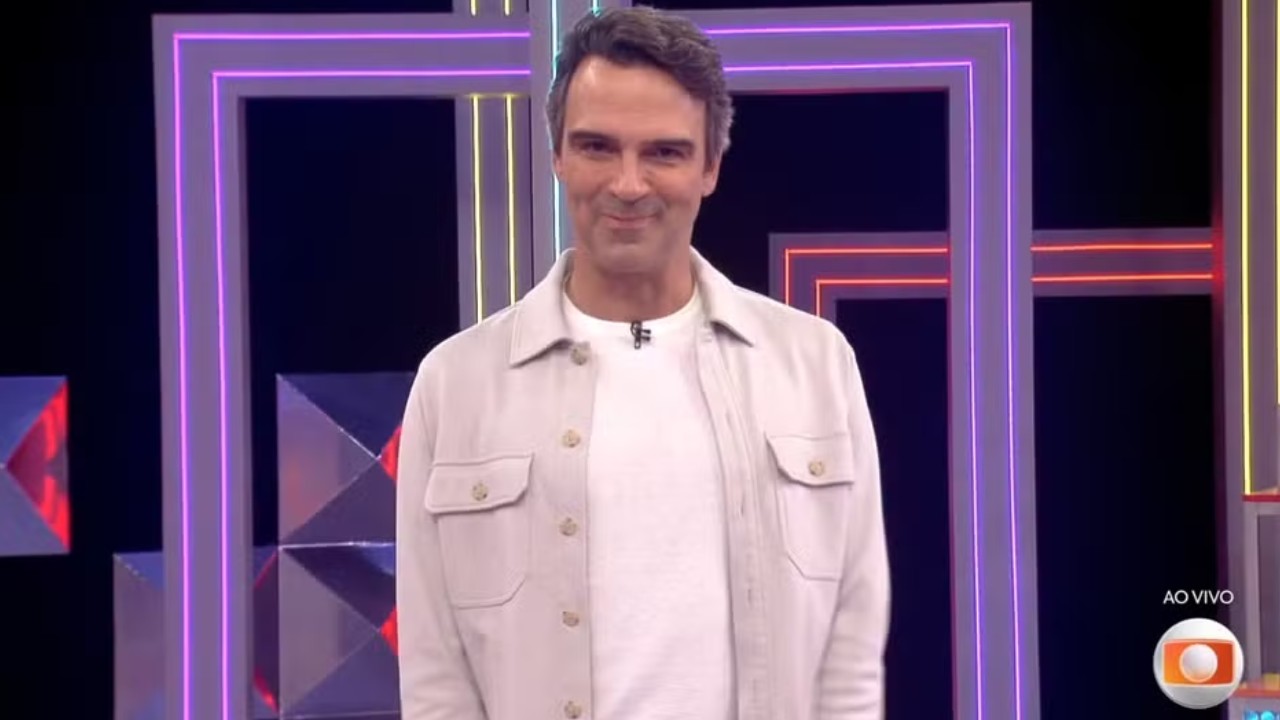 Tadeu Schmidt na estreia do BBB 26