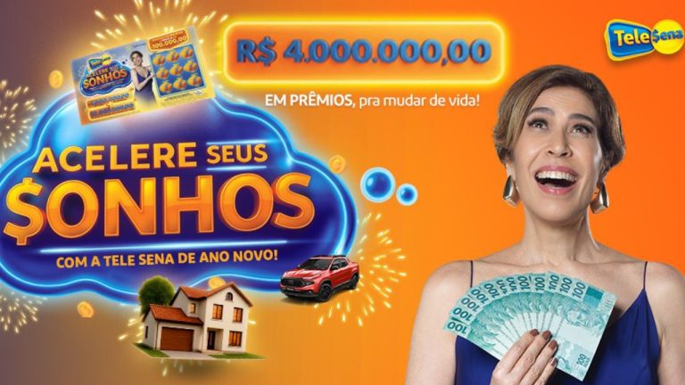 Quinto e último sorteio da Tele Sena de Ano Novo, 08/02/2026: Confira o resultado