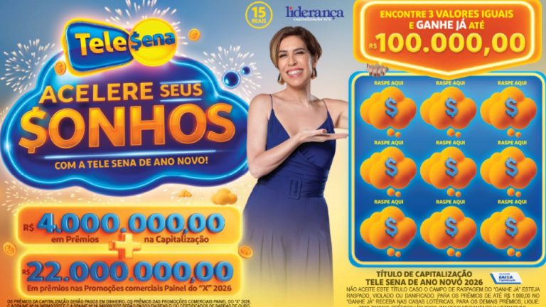 Quarto sorteio da Tele Sena de Ano Novo, 01/02/2026: Confira o resultado