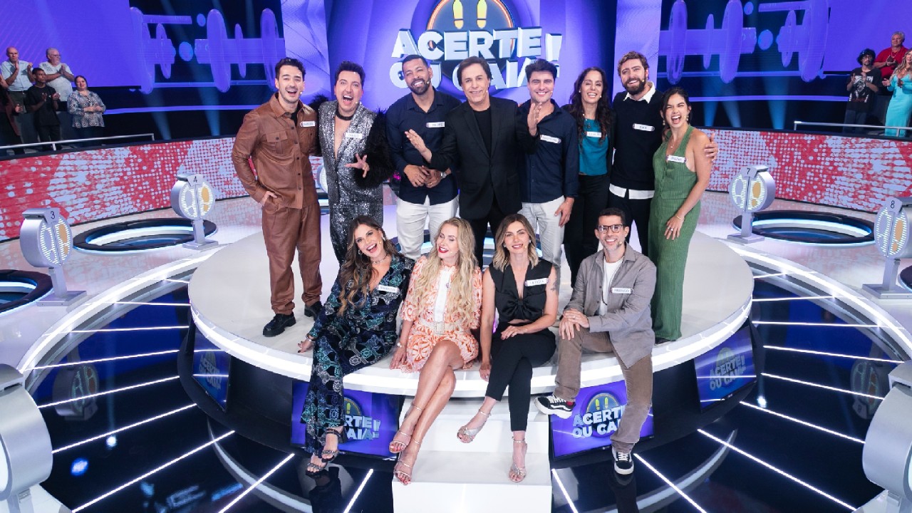 Marcos Veras, Claudia Mauro e Maryeva Oliveira no Acerte ou Caia!