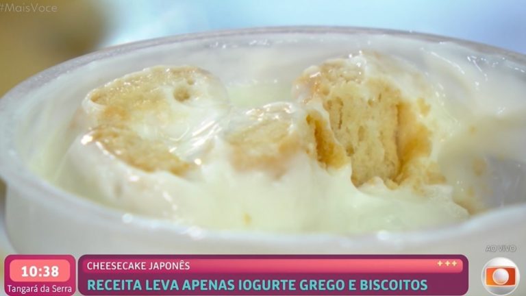 Receita de Cheesecake japonês com dois ingredientes da Ana Maria Braga no Mais Você, 05/02/2026