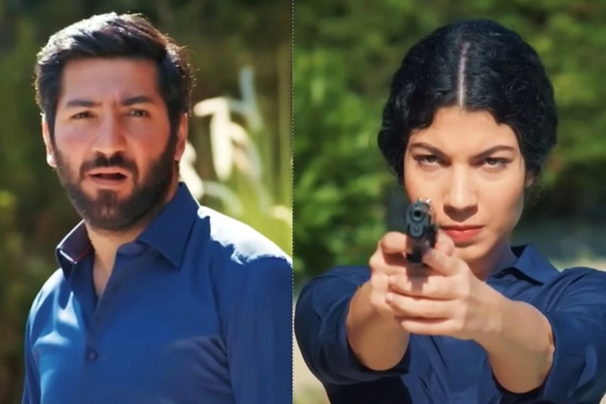 Gamze aponta arma para Cengiz