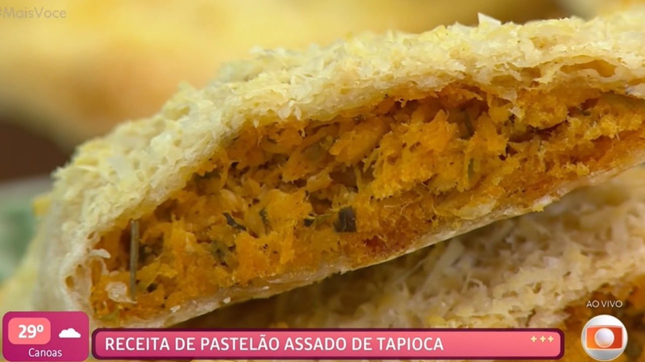 Pastelão assado de tapioca da Ana Maria Braga
