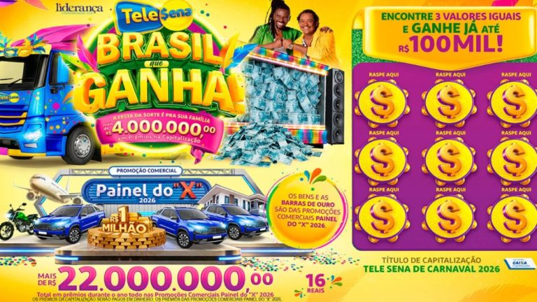 Quem ganhou na Tele Sena de Carnaval 2026? Saiba a quantidade de vencedores e prêmios distribuídos