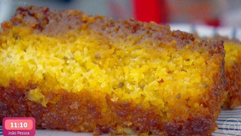 Receita de Bolo de mandioca caramelado da Ana Maria Braga no Mais Você, 10/03/2026