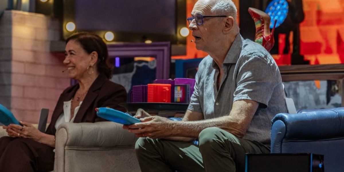 Lilia Cabral e Marcos Caruso no Caldeirão com Mion