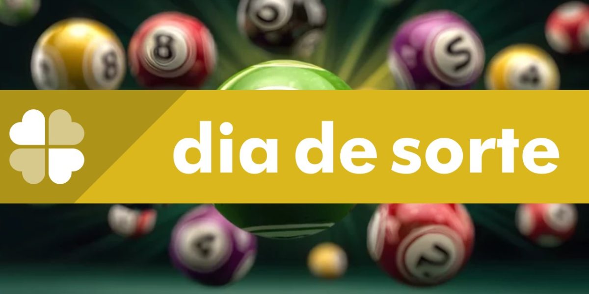 Dia de Sorte sorteio bolas fundo verde