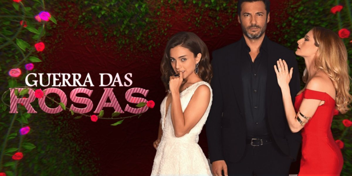 Logotipo e personagens de Guerra das Rosas