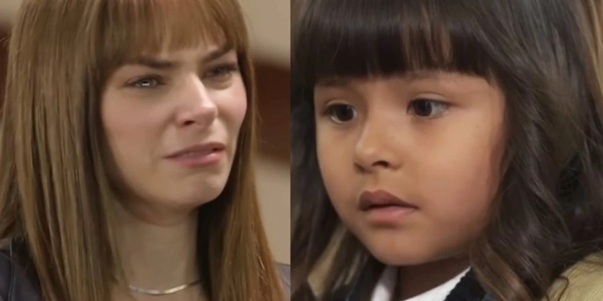 Isabella chora por Valentina em Presente de Amor