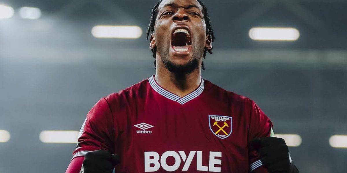 Axel Disasi. pelo West Ham