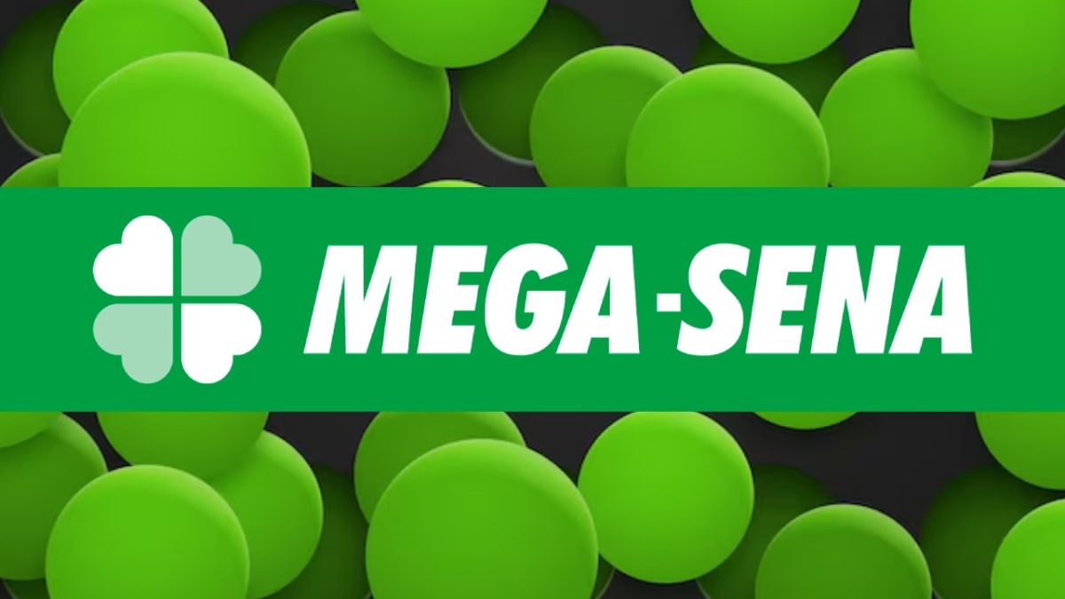 Sorteio da Mega Sena com bolas verdes