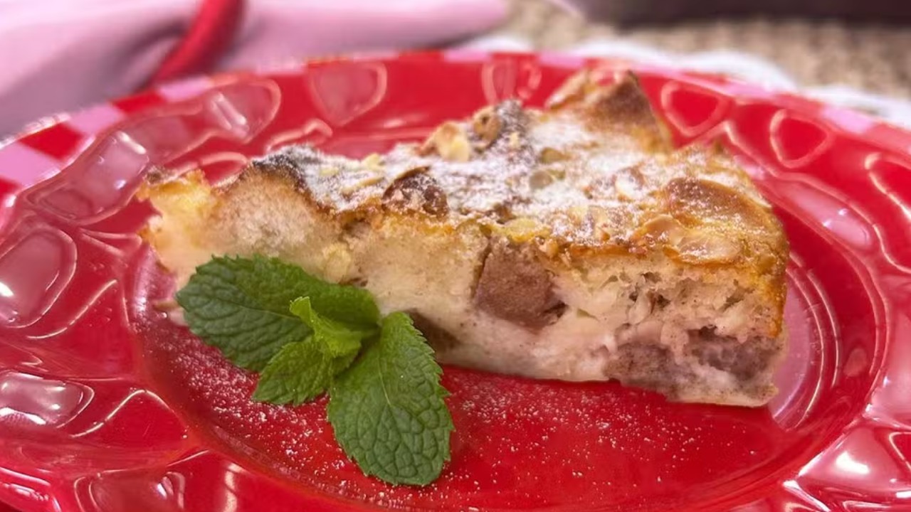 Receita de Torta de maçã com pão da Ana Maria Braga no Mais Você, 14/04/2026