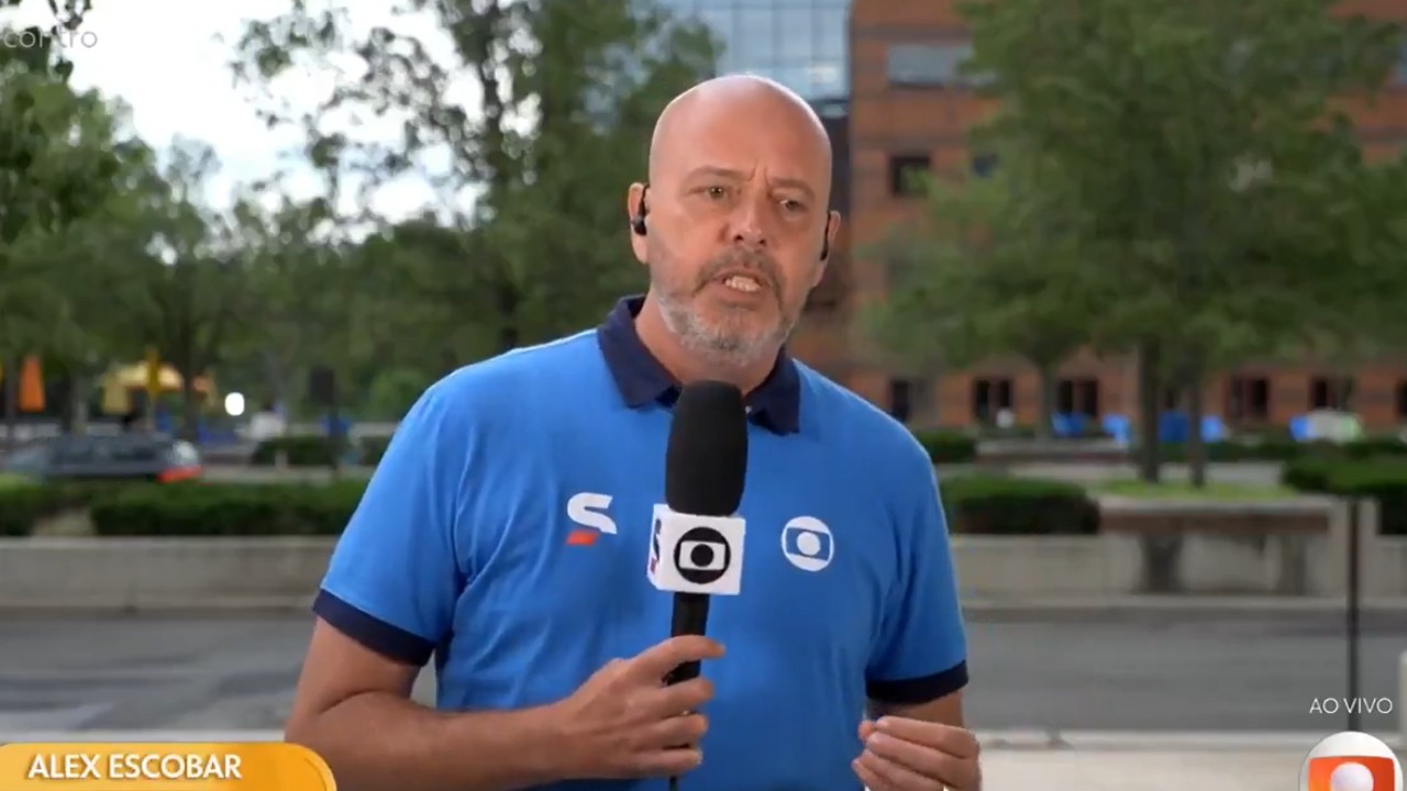 Alex Escobar passa mal na Globo