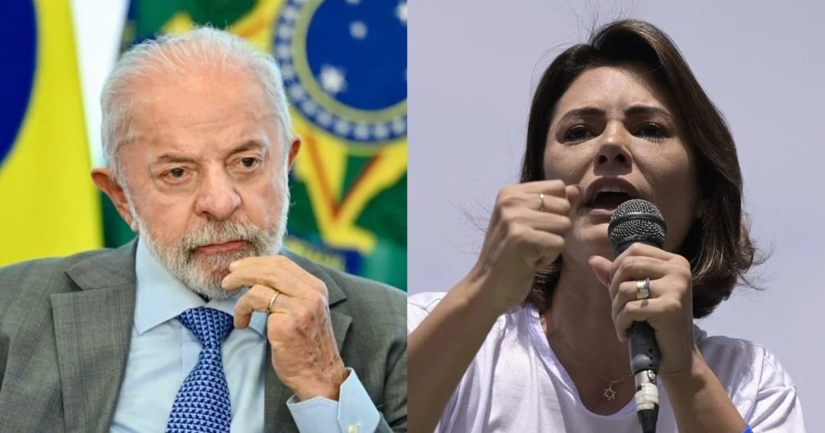 Lula e Michelle Bolsonaro